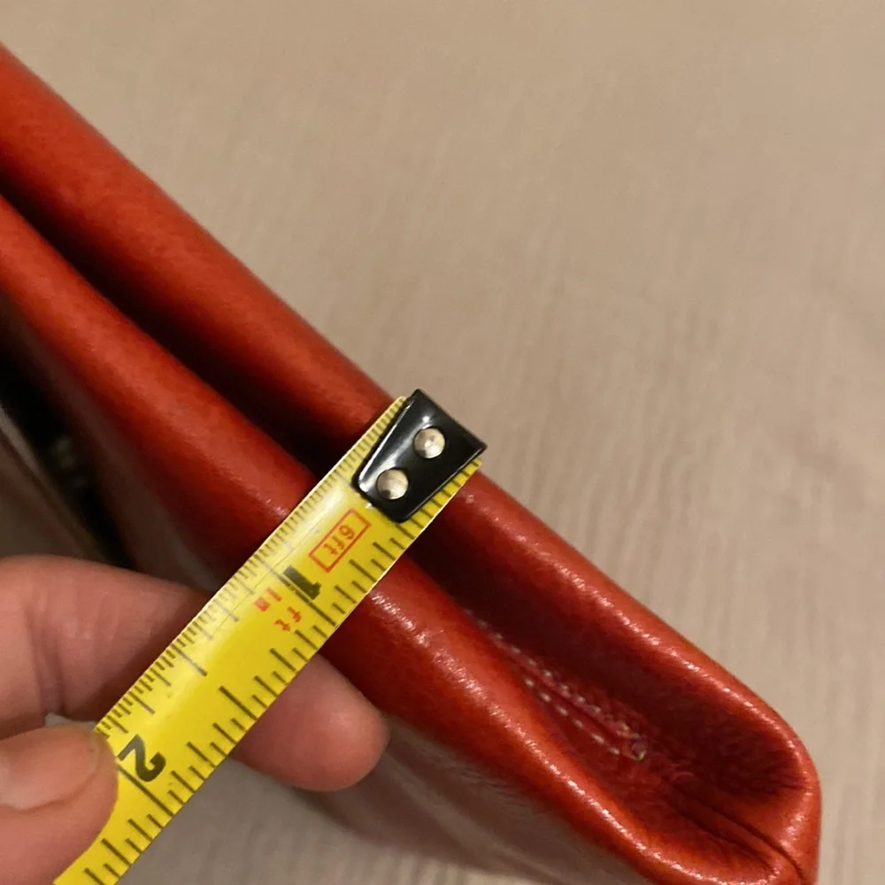 Kate Spade Elegant Red Leather Clutch / Shoulder bag . Made in Italy